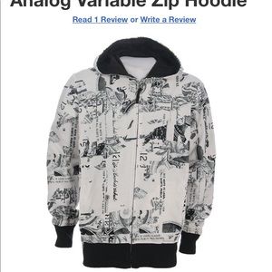 Analog money zip hoodie